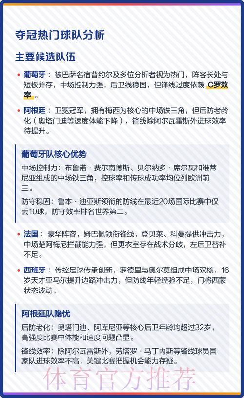 2026世界杯夺冠热门球队分析与竞猜投注完全指南